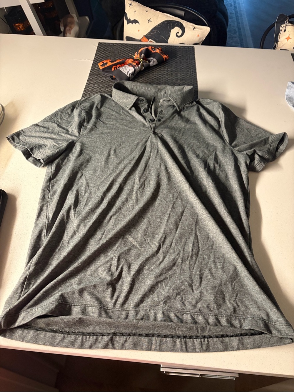 lululemon athletica Men's Heathered Gray Polo